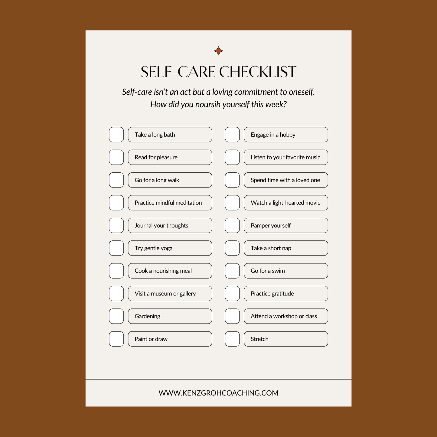 Self-Care Workbook